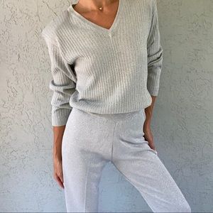 Lisa Originals silver metallic size small pant set